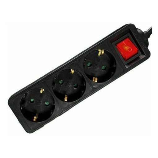 Εικόνα της Πολύπριζο Lamtech 3 Θέσεων 1.5m Μαύρο LAM023701