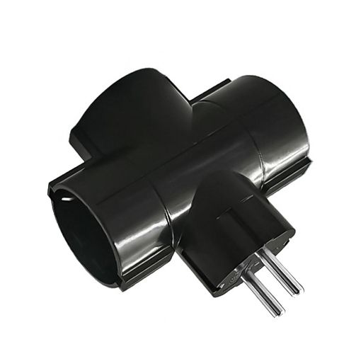 Εικόνα της Πολύπριζο Ταφ Lamtech 3 Θέσεων Μαύρο LAM023787