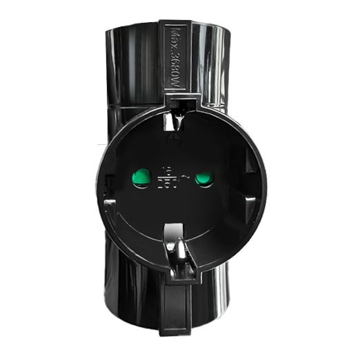 Εικόνα της Πολύπριζο Ταφ Lamtech 3 Θέσεων Μαύρο LAM023787