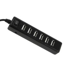 Εικόνα της USB Hub Lamtech 7-Port USB-A Black LAM040501