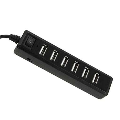 Εικόνα της USB Hub Lamtech 7-Port USB-A Black LAM040501
