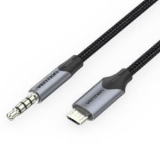 Εικόνα της Καλώδιο Vention Micro USB to 3.5mm 2m Black BDGBH