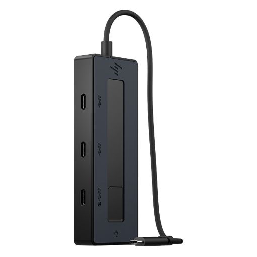 Εικόνα της USB Hub HP 4-Port USB-C 4K Black 6G842AA