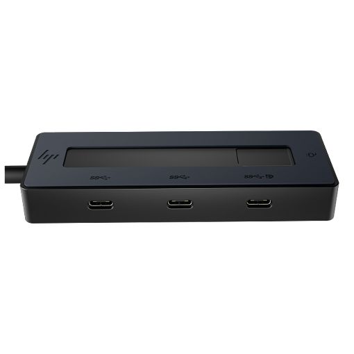 Εικόνα της USB Hub HP 4-Port USB-C 4K Black 6G842AA