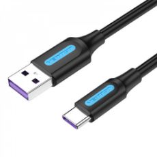 Εικόνα της Καλώδιο Vention USB-A to USB-C 1m PVC Black CORBF