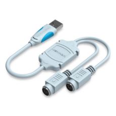 Εικόνα της Adapter Vention USB-A to Dual PS/2 0.3m Blue VAS-C03-S