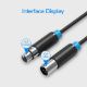 Εικόνα της Καλώδιο Επέκτασης Vention XLR Male to XLR Female 1.5m Black BBFBG
