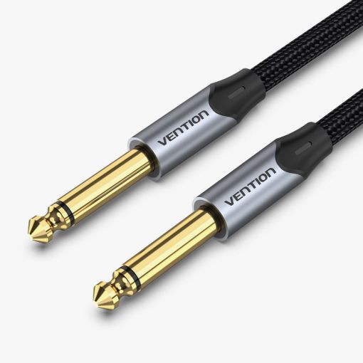 Εικόνα της Καλώδιο Vention 6.5mm to 6.5mm Braided 10m Gray BASHL