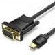 Εικόνα της Καλώδιο Vention Mini DisplayPort to DVI 2m Black HFFBH