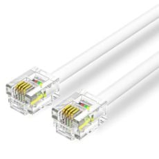 Εικόνα της Καλώδιο Vention Flat 4-Core RJ11 6P4C 20m White IQBWQ