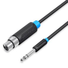 Εικόνα της Καλώδιο Vention 6.5mm Male to XLR Female 1.5m Black BBEBG