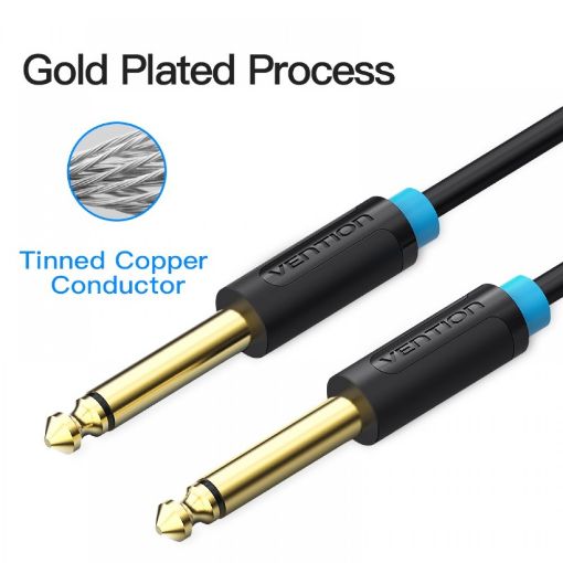 Εικόνα της Καλώδιο Vention 6.5mm to 6.5mm 1.5m Black BAABG