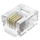 Εικόνα της Βύσμα Vention RJ11 6P4C 100τμχ IDKR0-100