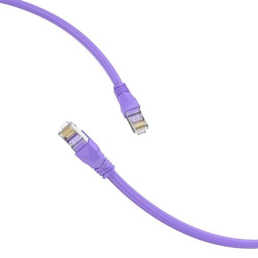 Εικόνα της Καλώδιο Δικτύου Vention S/FTP Round CAT.6a 0.2m Purple IBMVAH