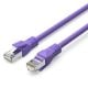 Εικόνα της Καλώδιο Δικτύου Vention S/FTP Round CAT.6a 0.2m Purple IBMVAH