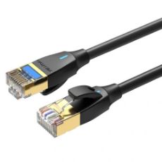 Εικόνα της Καλώδιο Δικτύου Vention S/FTP Round CAT.8 Slim 5m Black IKIBJ