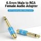 Εικόνα της Adapter Vention Metal Type 6.5mm Male to RCA Female Blue VDD-C03