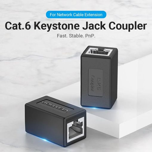 Εικόνα της Vention RJ45 Network Extender Cat.6 FTP White 5-Pack IPVW0-5