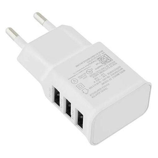 Εικόνα της Φορτιστής Lamtech 3x USB-A 10.5W White LAM040532