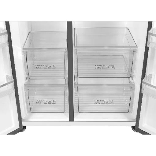 Εικόνα της Ψυγείο Ντουλάπα TCL RP631SSE1 631lt Total No Frost Dark Silver