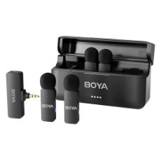 Εικόνα της Boya BY-V4 4 Wireless Lavalier Microphones 3.5mm Black