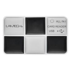 Εικόνα της Card Reader Lamtech Multi USB 2.0 Black/Silver LAM050127