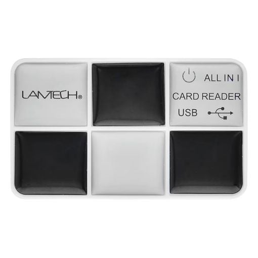 Εικόνα της Card Reader Lamtech Multi USB 2.0 Black/Silver LAM050127