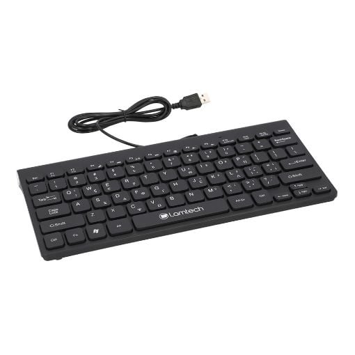 Εικόνα της Πληκτρολόγιο Lamtech Mini Wired (GR) Black LAM081710