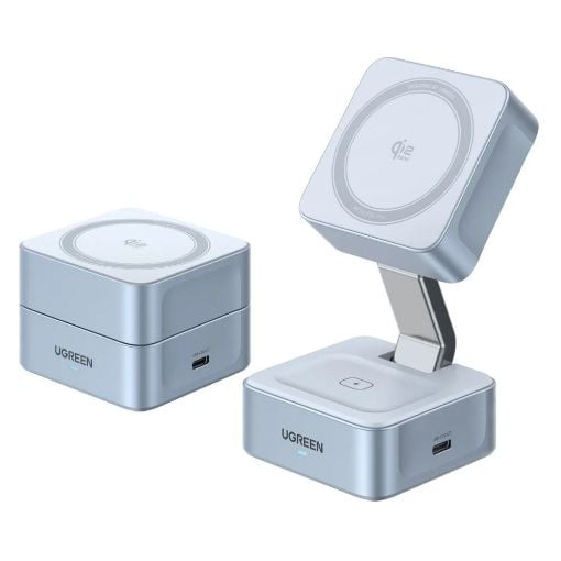 Εικόνα της Φορτιστής Ugreen Magnetic W752 25W Qi2 Grey 55960B