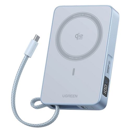 Εικόνα της Power Bank Ugreen PB773 10000mAh Magnetic Wireless Qi2 25W Grey 65958B