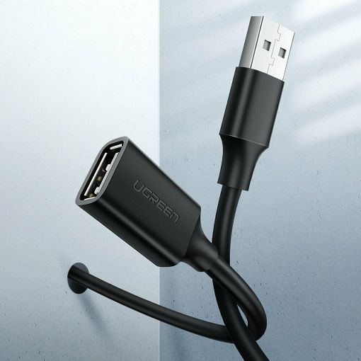 Εικόνα της Καλώδιο Ugreen USB-A Extension Male to Female 0.5m Black 10313