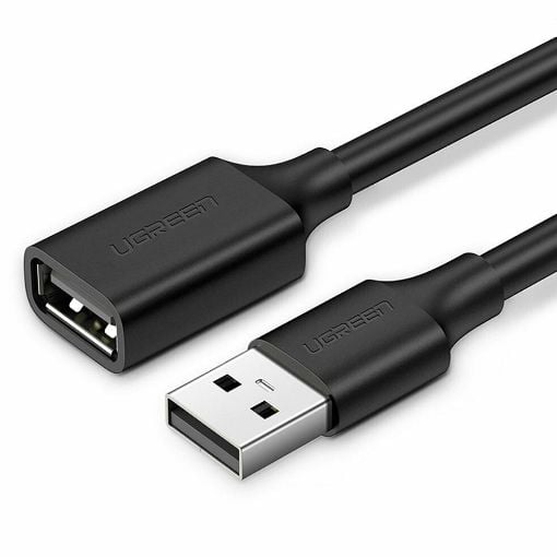 Εικόνα της Καλώδιο Ugreen USB-A Extension Male to Female 0.5m Black 10313