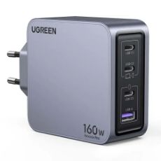 Εικόνα της Φορτιστής Ugreen Nexode Pro με 3x USB-C/USB-A GaN 160W Grey 25877