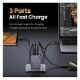 Εικόνα της Φορτιστής Ugreen Nexode Pro με 2x USB-C/USB-A GaN 65W Grey 25871