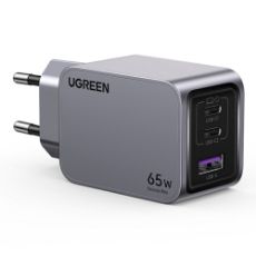 Εικόνα της Φορτιστής Ugreen Nexode Pro με 2x USB-C/USB-A GaN 65W Grey 25871