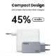 Εικόνα της Φορτιστής Ugreen Nexode Pro με 2x USB-C/USB-A GaN 100W Grey 25874