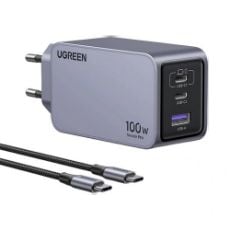 Εικόνα της Φορτιστής Ugreen Nexode Pro με 2x USB-C/USB-A GaN 100W Grey 25874