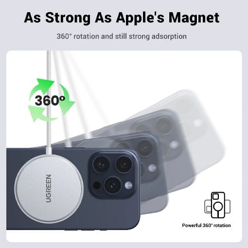 Εικόνα της Φορτιστής Ugreen Magnetic W703 15W Qi2 35565