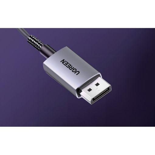 Εικόνα της Καλώδιο Ugreen DisplayPort DP115 1.4 M/M 8K/60Hz 1m Silver/Black 80395