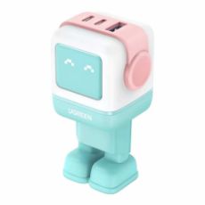 Εικόνα της Φορτιστής Ugreen CD361 Robot GaN 65W Pink/Blue 35855