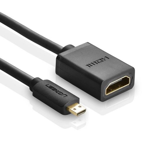 Εικόνα της Adapter Ugreen Micro HDMI Male to HDMI Female 0.2m Black 20134B