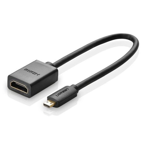 Εικόνα της Adapter Ugreen Micro HDMI Male to HDMI Female 0.2m Black 20134B