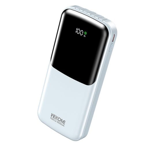 Εικόνα της Power Bank WK 10000mAh WP-65 USB-C/Lightning/Micro/USB Built-In Cables 22.5W Blue