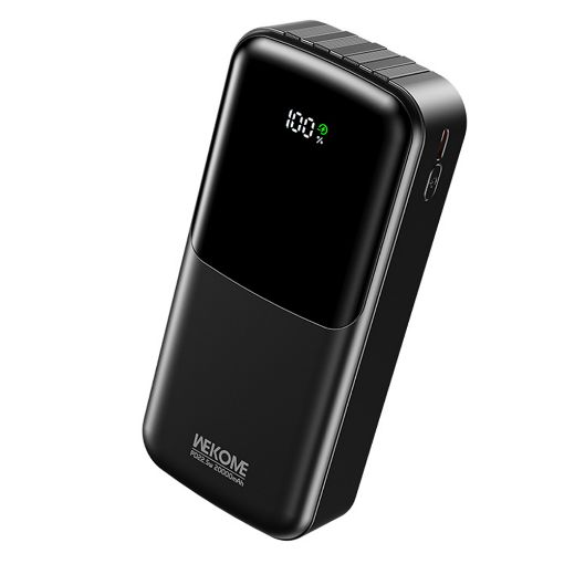 Εικόνα της Power Bank WK 20000mAh WP-66 USB-C/Lightning/Micro/USB Built-In Cables 22.5W Black