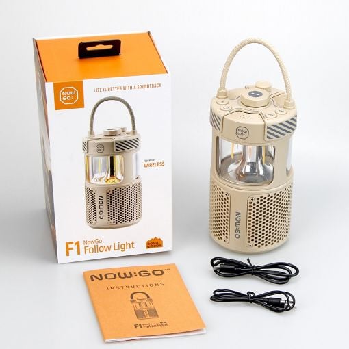 Εικόνα της Ηχείο NowGo F1 Follow Light Bluetooth IPX6 20W Sandy Yellow