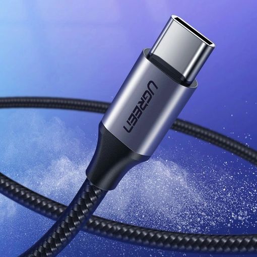 Εικόνα της Καλώδιο Ugreen USB-A to USB-C QC 3.0 Nickel Plated 0.25m Silver/Black 60124