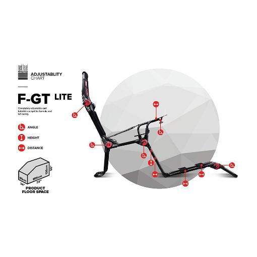 Εικόνα της Next Level Racing F-GT Lite Portable Racing Cockpit NLR-S015