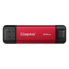 Εικόνα της Εξωτερικός SSD Δίσκος Kingston Dual Portable 512GB USB-A/USB-C Red SPSD/512GB
