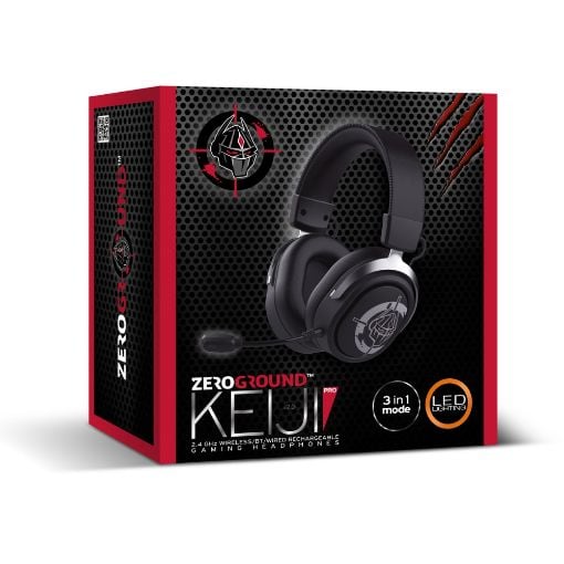 Εικόνα της Headset ZeroGround Keji Pro v2.0 HD-3900WG Wireless RGB Black