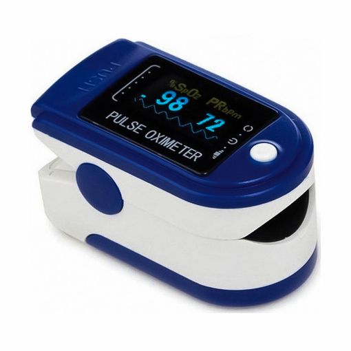Εικόνα της Lamtech Παλμικό Οξύμετρο Δακτύλου Blue/White LAM111887